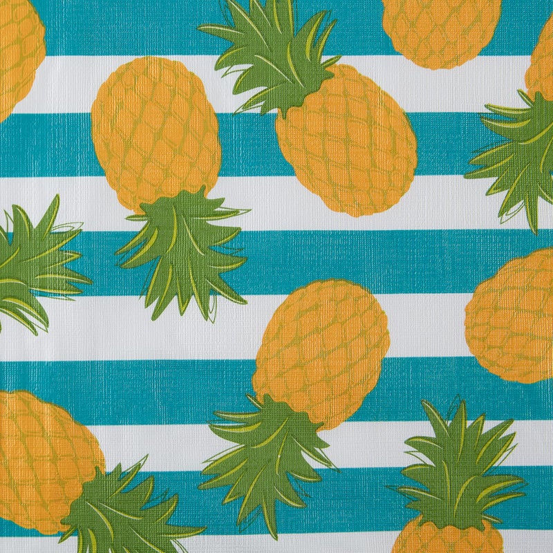 DII Flannel Backed Outdoor Vinyl Collection, Machine Washable, 60 x 120, Pineapple - Image 3